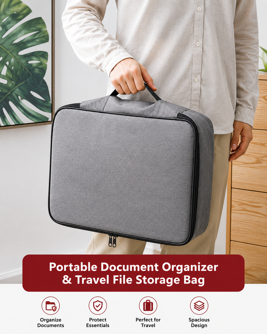 Waterproof Portable Document Storage Bag & Travel Organizer